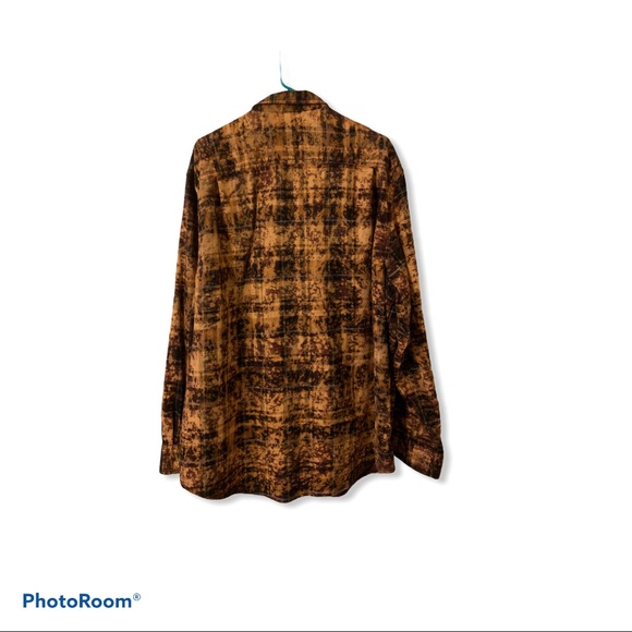 Bleached Plaid Flannel Shirt - Picture 2 of 2